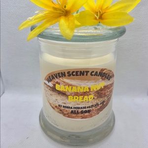 Banana Nut Bread Scented Soy Wax Handmade Candle